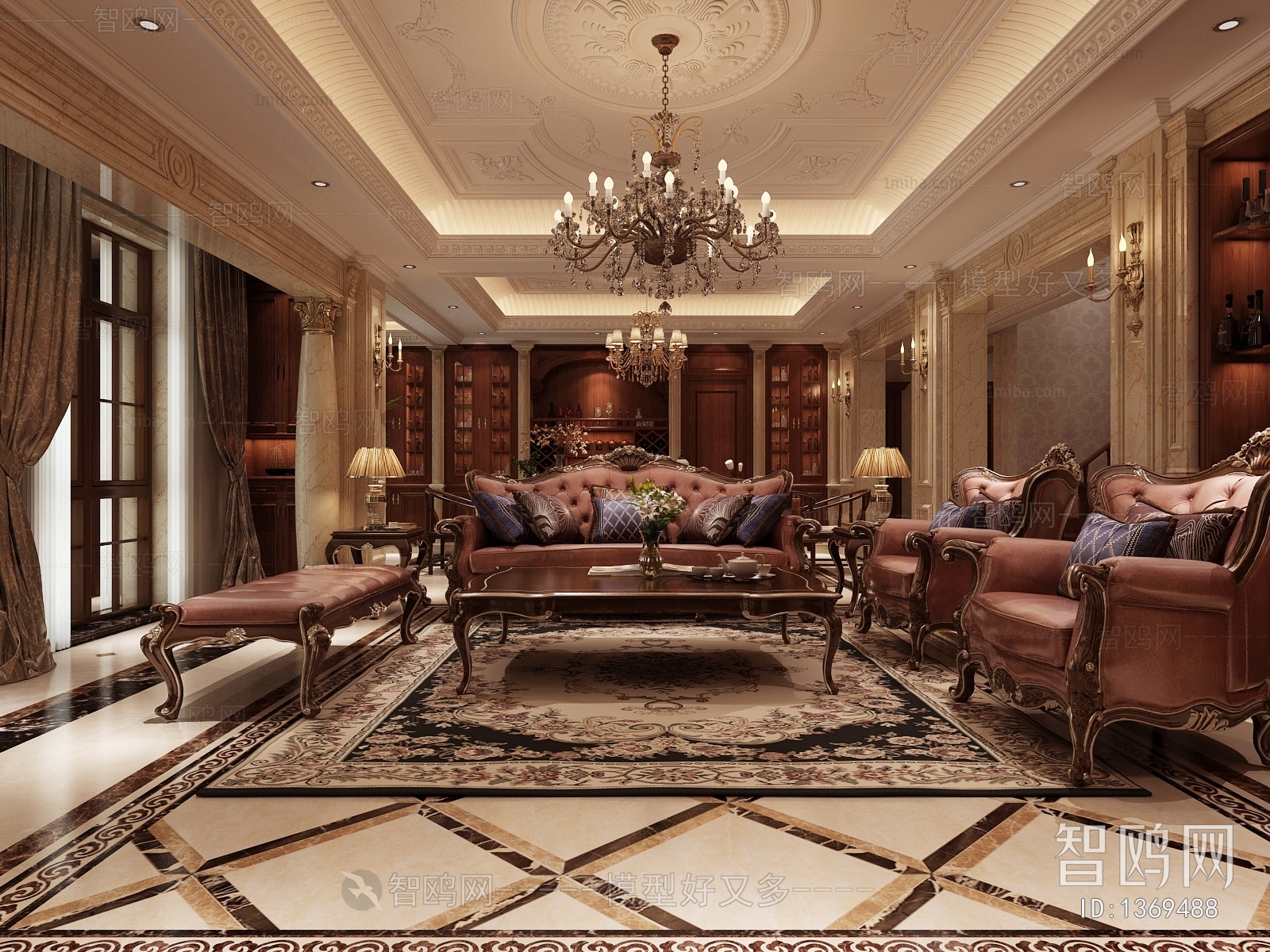 European Style New Classical Style A Living Room
