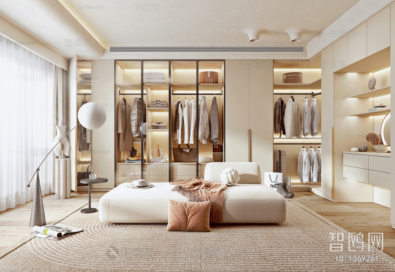 Modern Clothes Storage Area