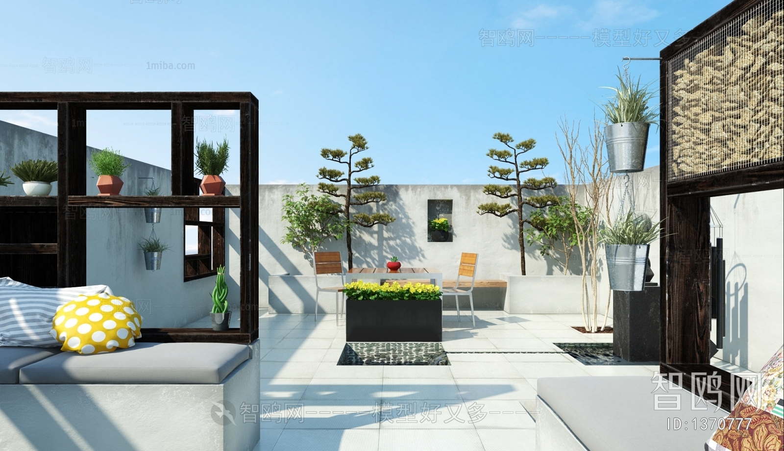 Modern Courtyard/landscape