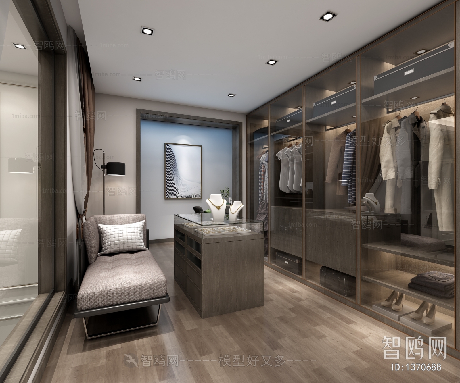 Modern Clothes Storage Area