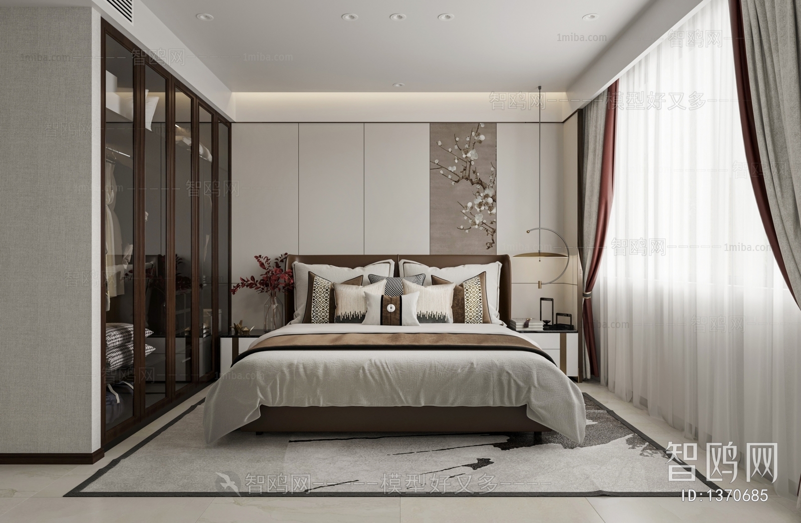 New Chinese Style Bedroom