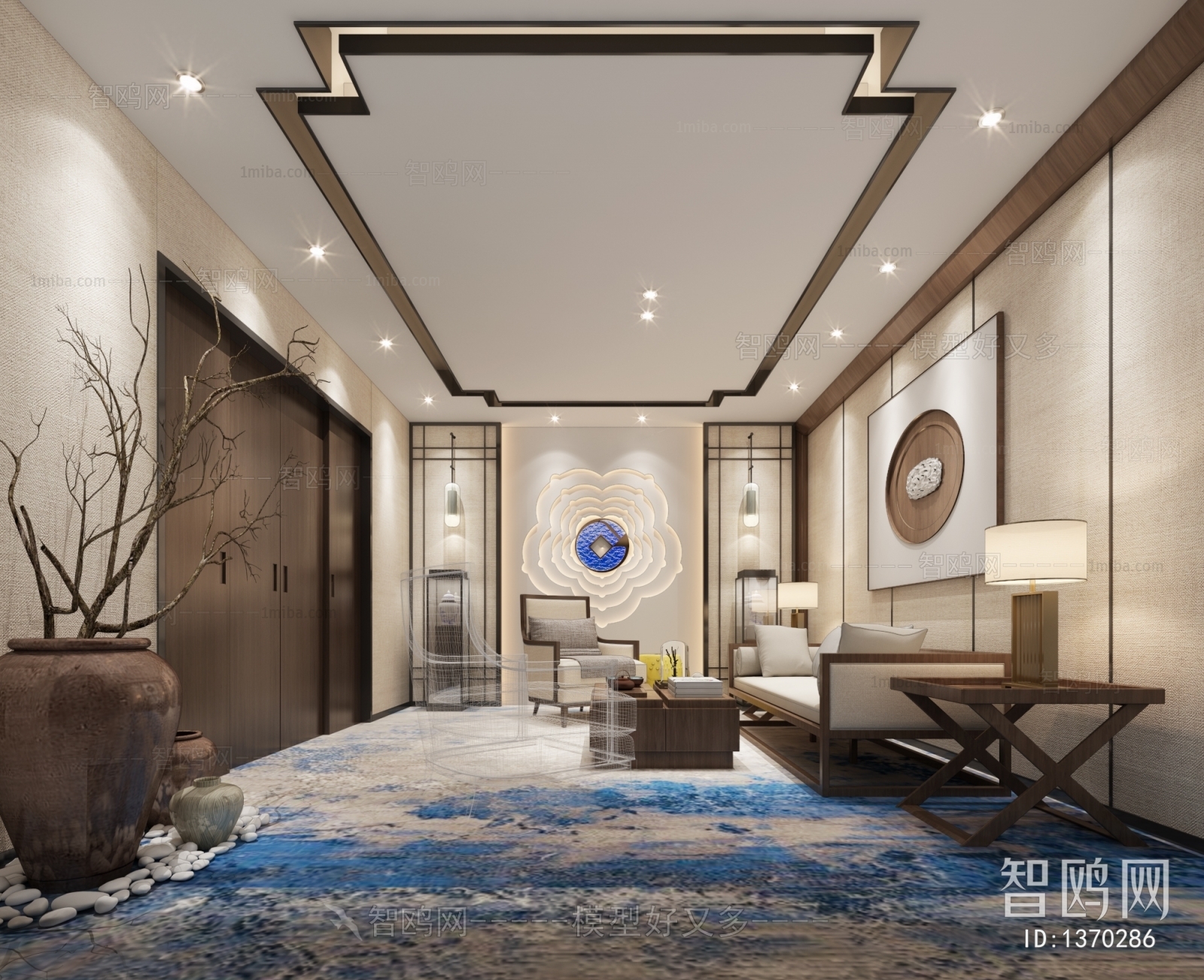 New Chinese Style Reception Room