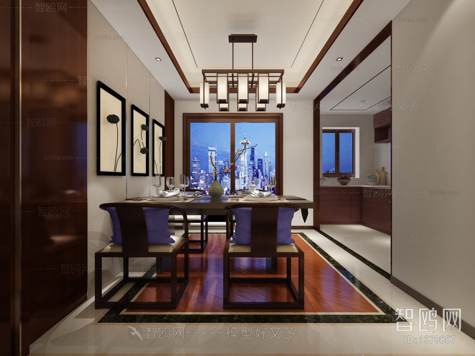 New Chinese Style Dining Room