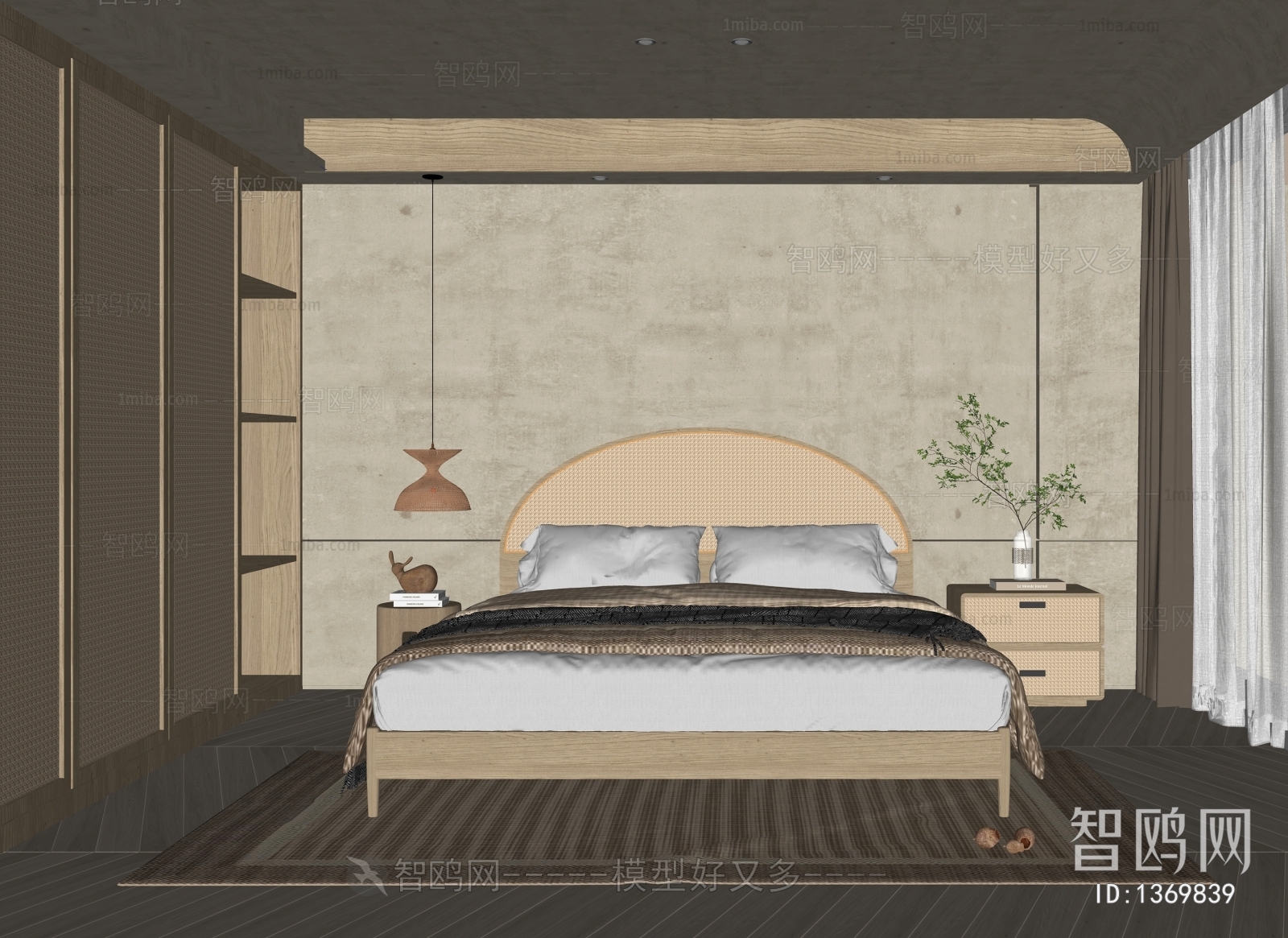 Wabi-sabi Style Bedroom