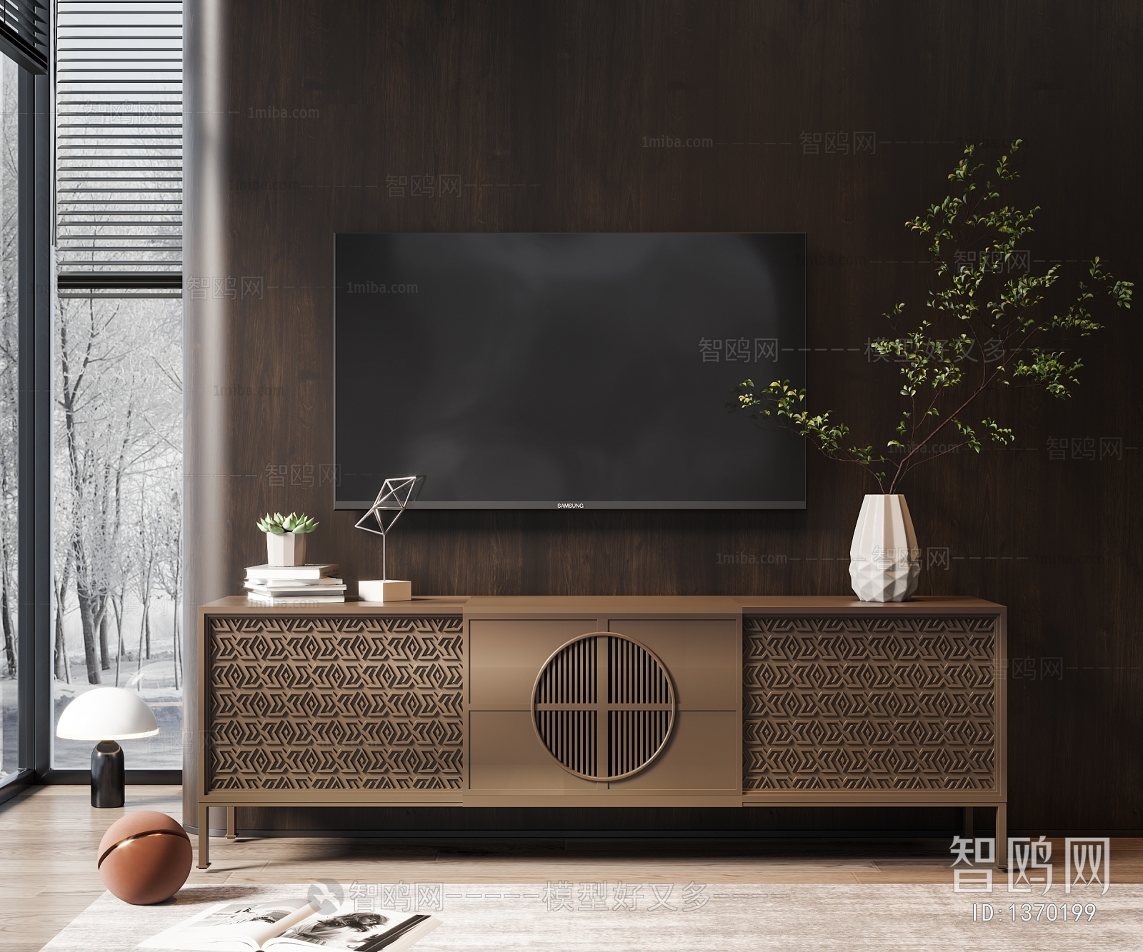 New Chinese Style TV Cabinet