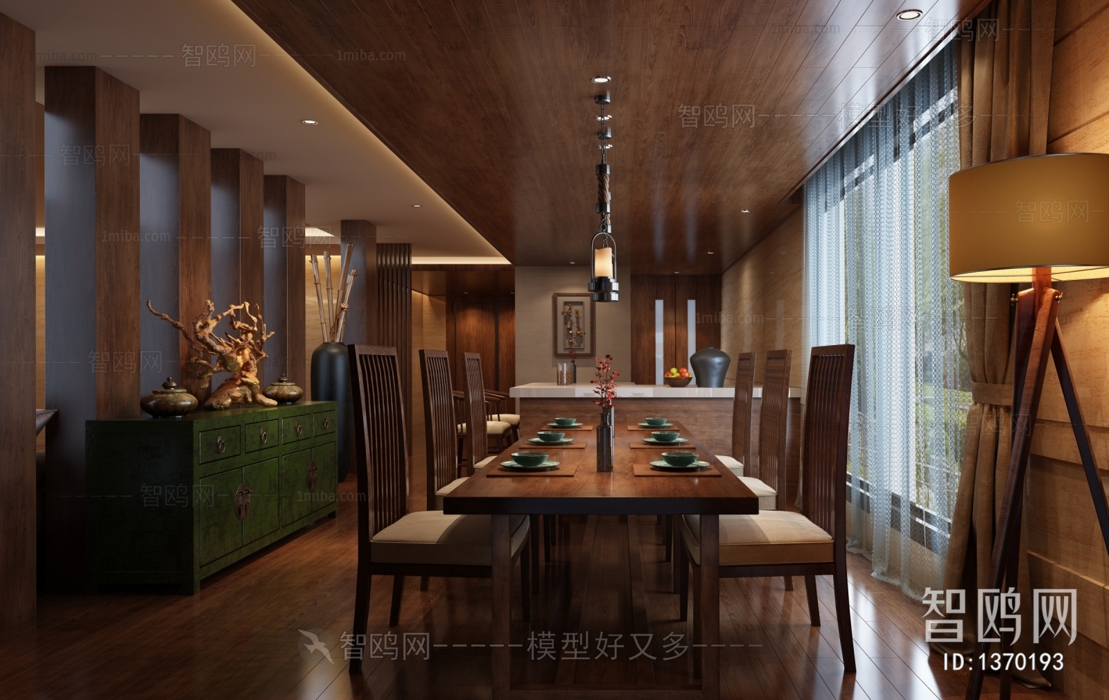 New Chinese Style Dining Room