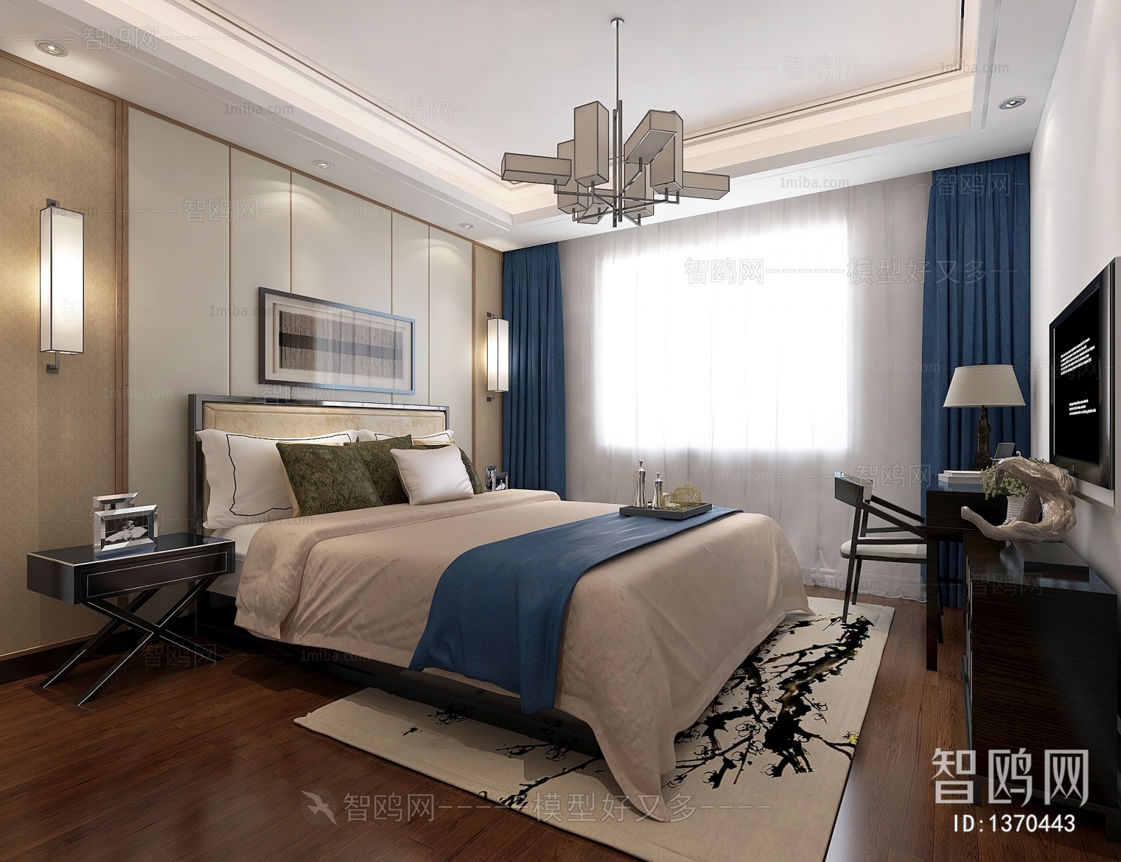 New Chinese Style Bedroom