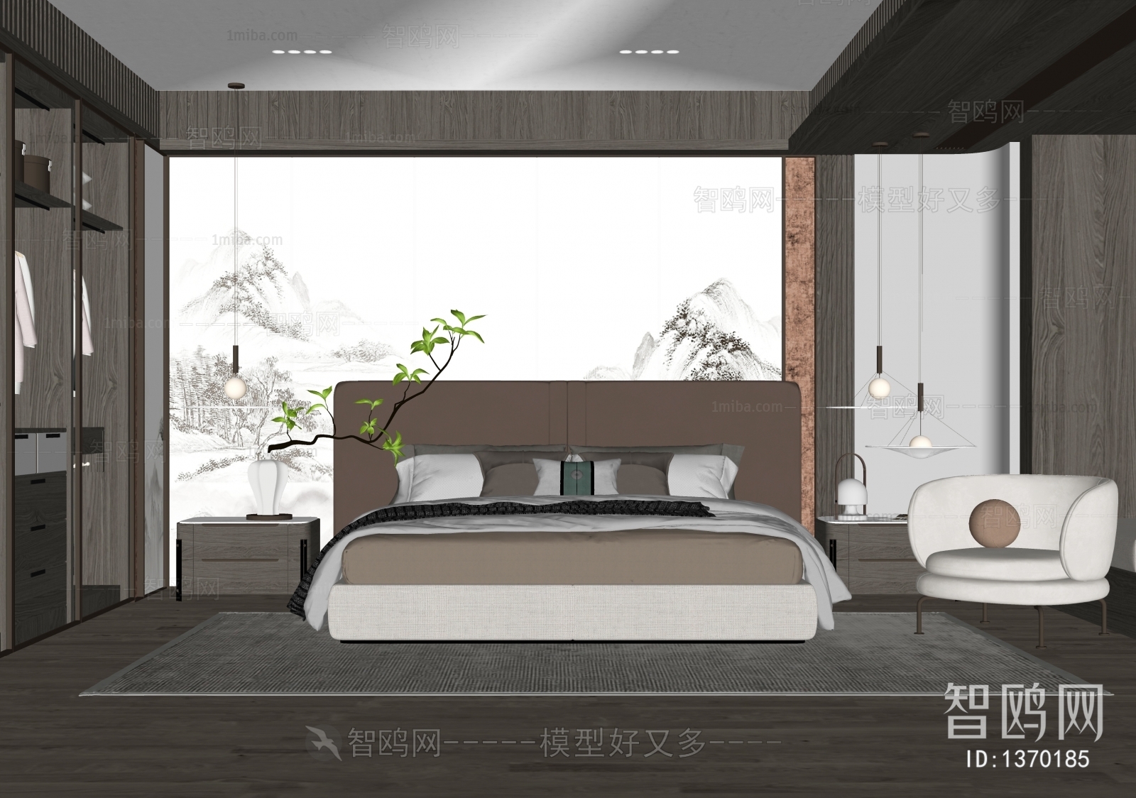 New Chinese Style Bedroom