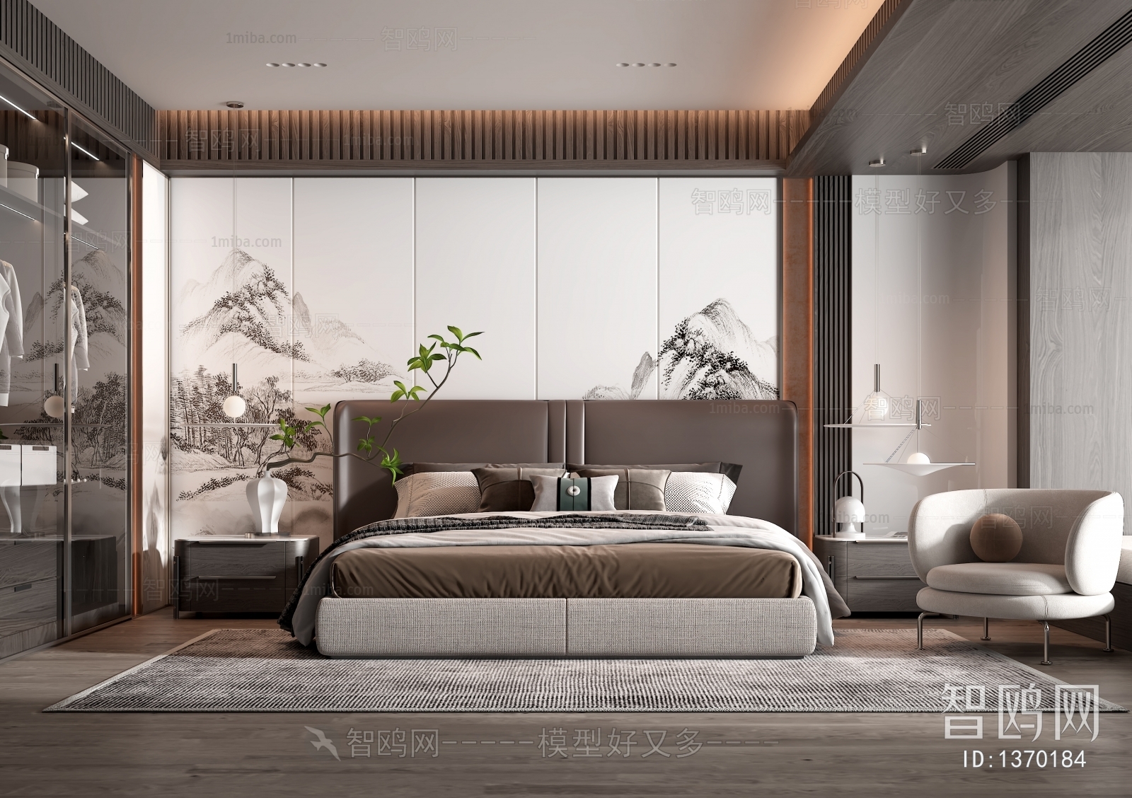 New Chinese Style Bedroom