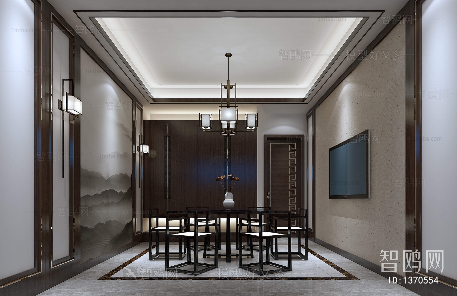 New Chinese Style Dining Room