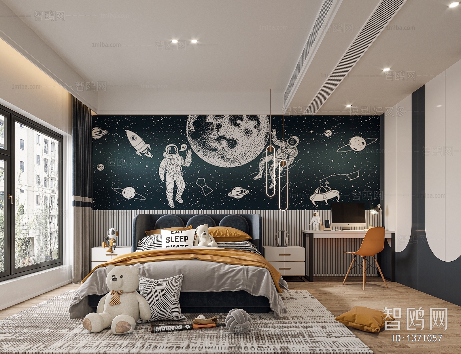 Modern Boy's Room And Son's Room