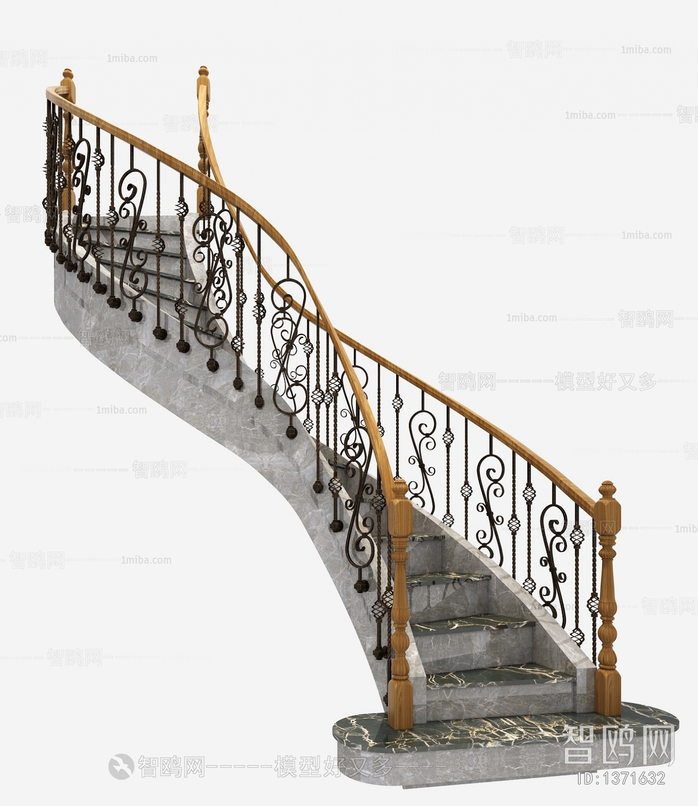 European Style Rotating Staircase