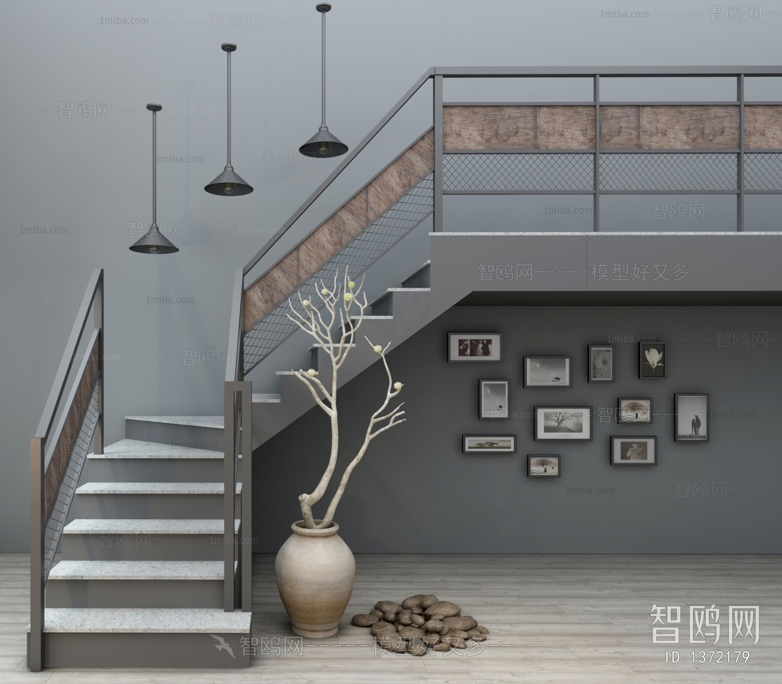 Industrial Style Stairwell