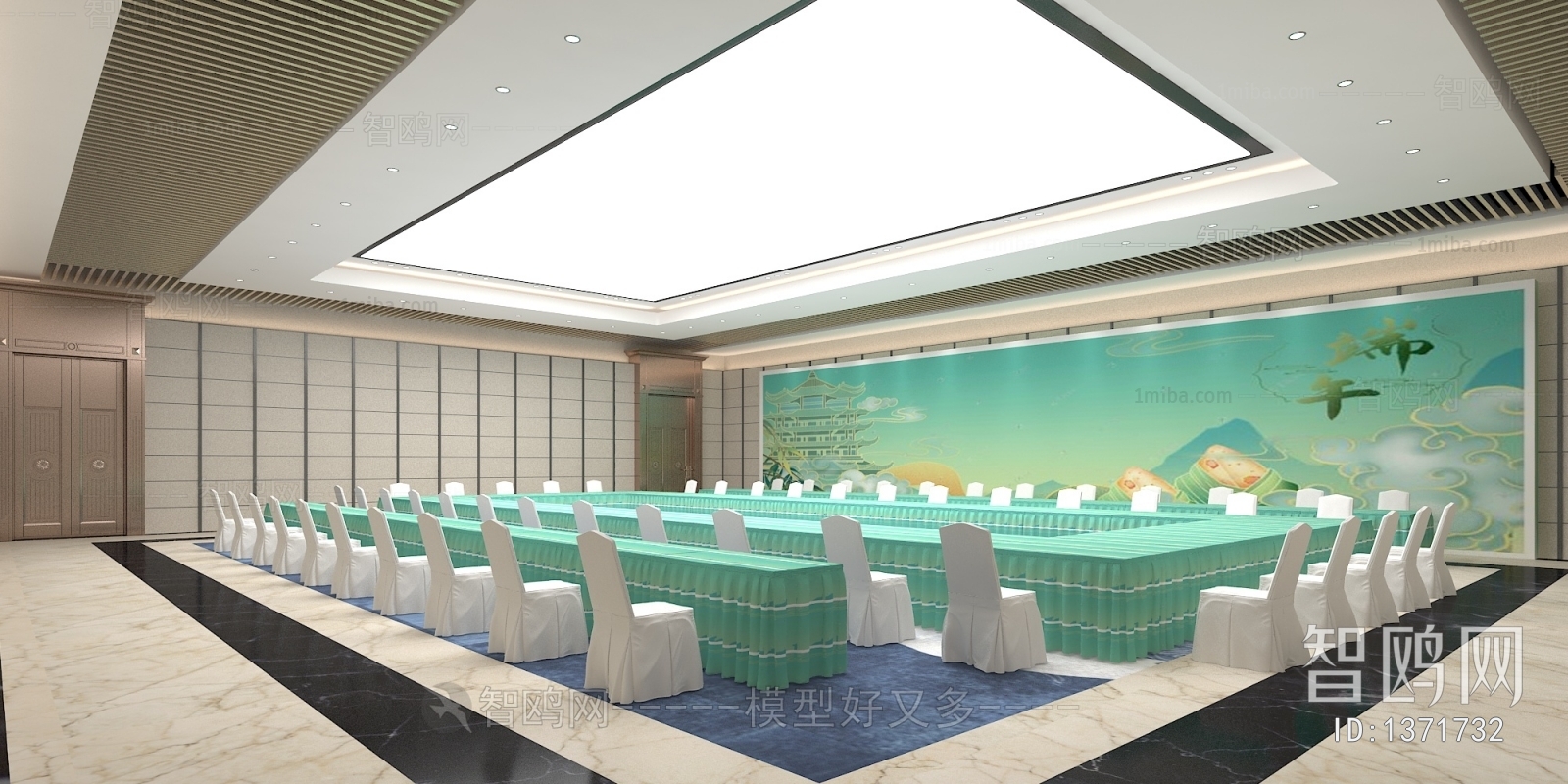 New Chinese Style Meeting Room