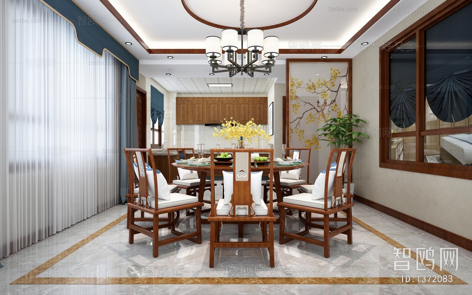 Chinese Style New Chinese Style Dining Room