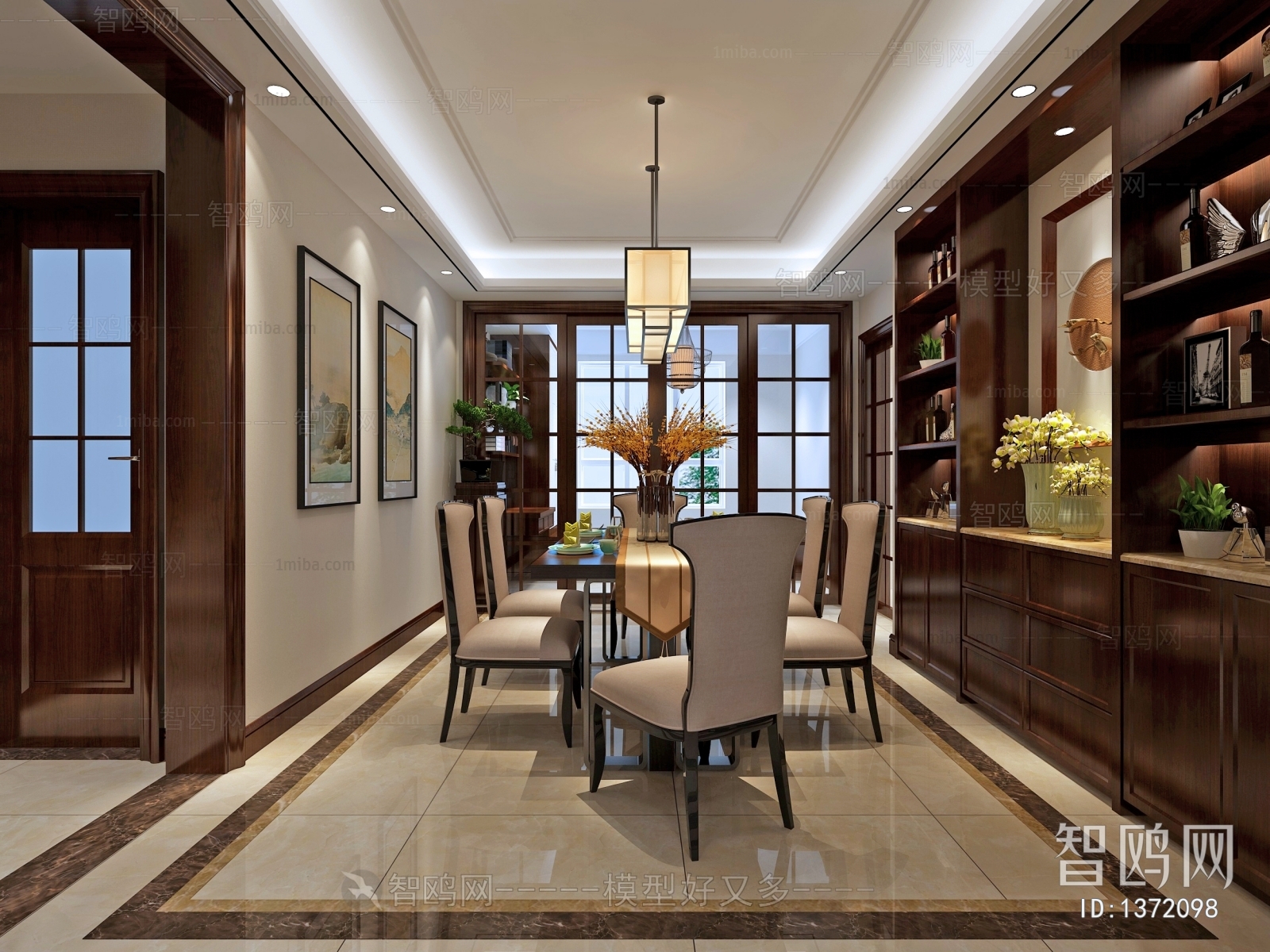 New Chinese Style Dining Room