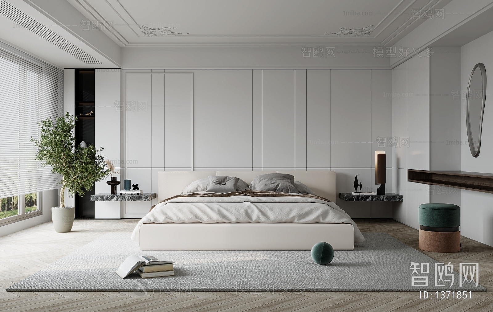 Modern French Style Bedroom