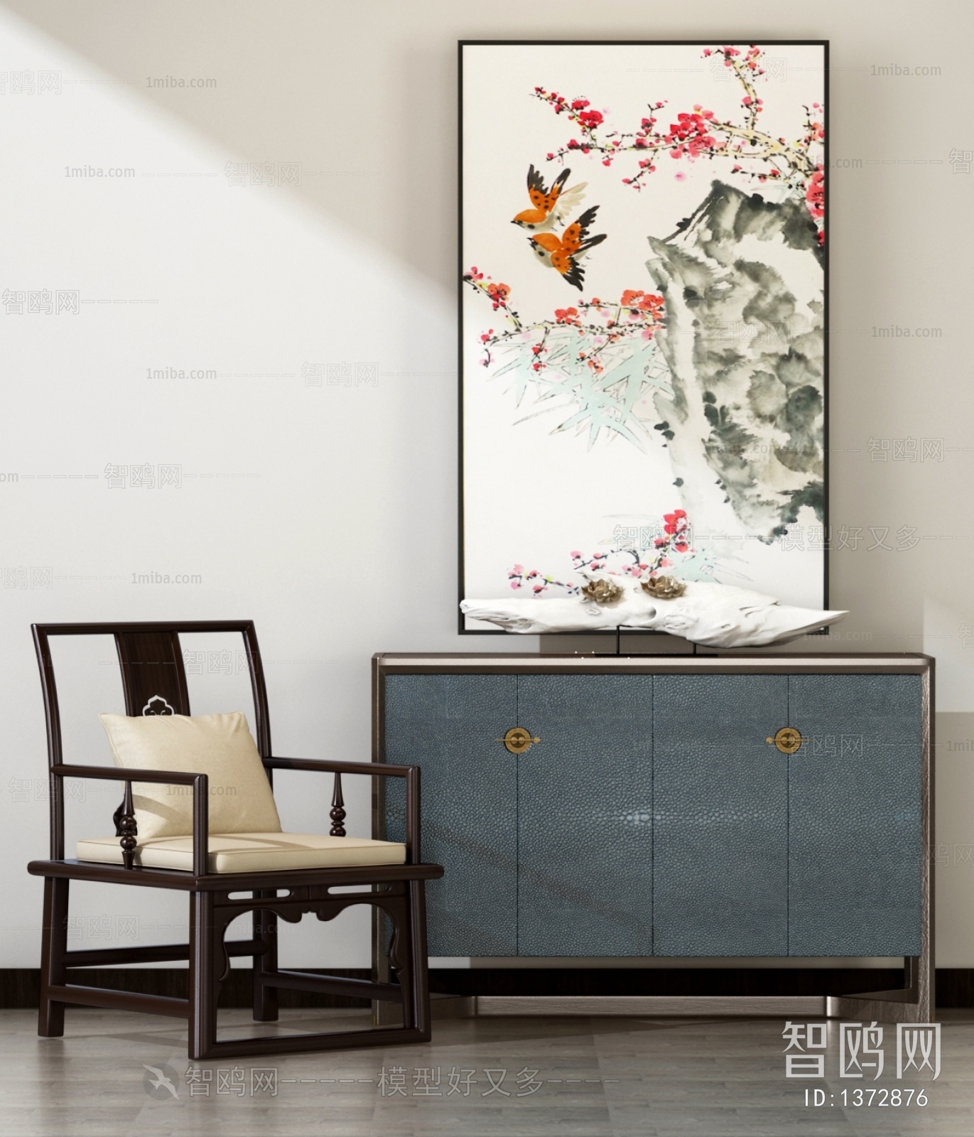 Chinese Style New Chinese Style Entrance Cabinet