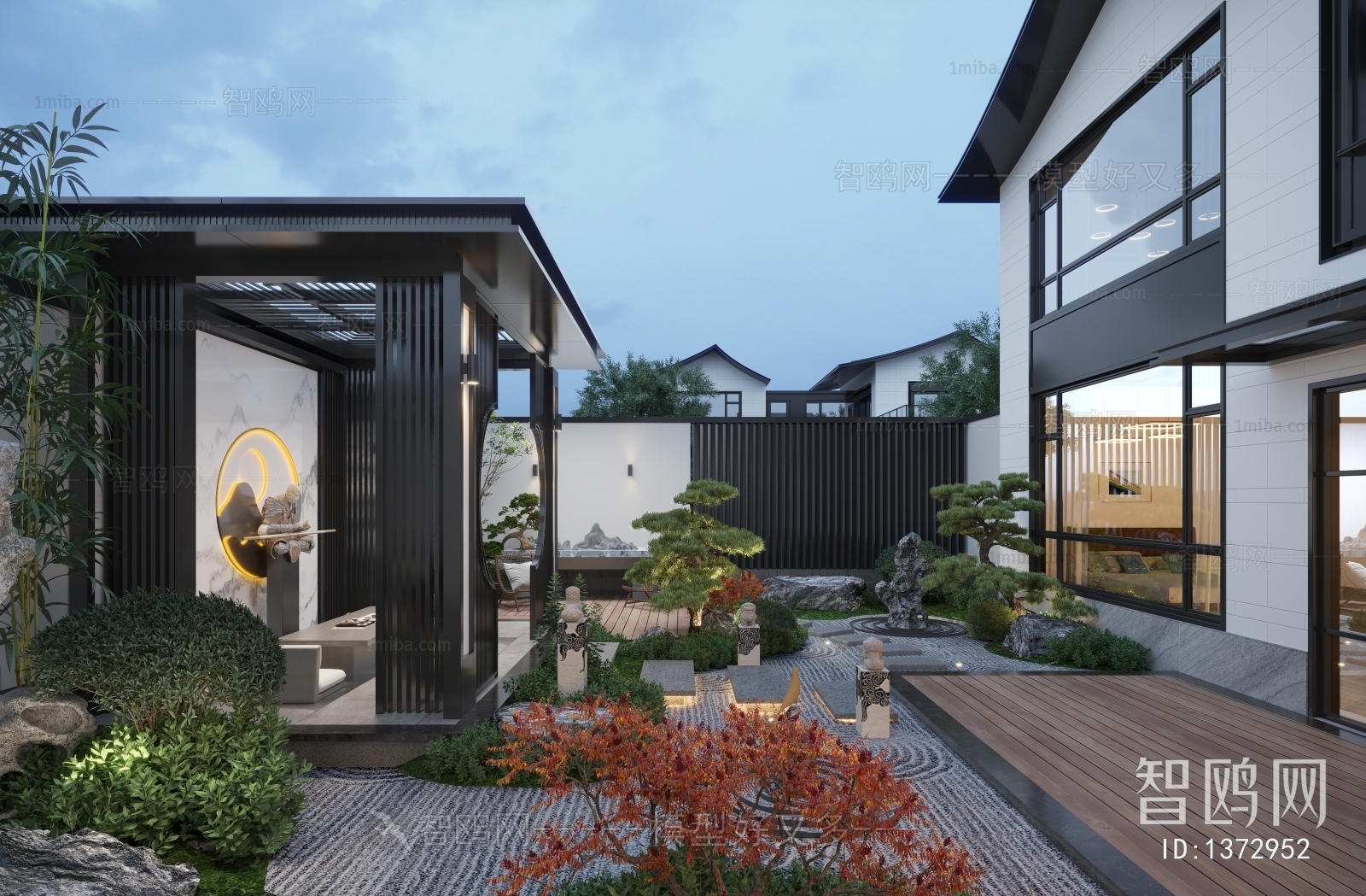 New Chinese Style Courtyard/landscape