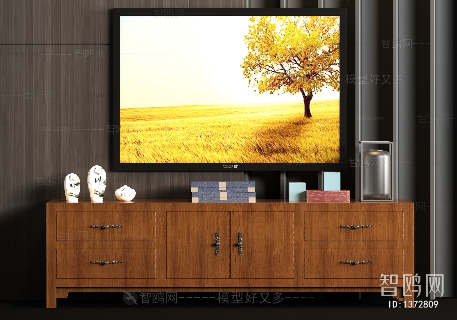 New Chinese Style TV Cabinet