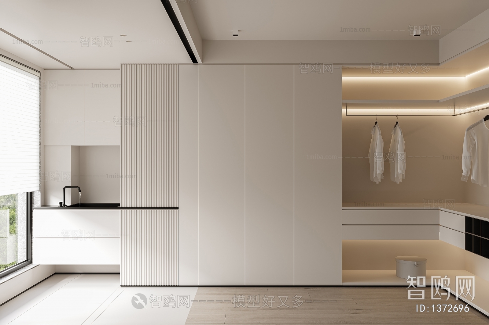 Modern Clothes Storage Area