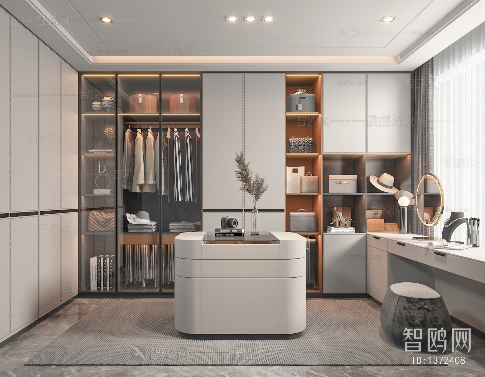 Modern Clothes Storage Area