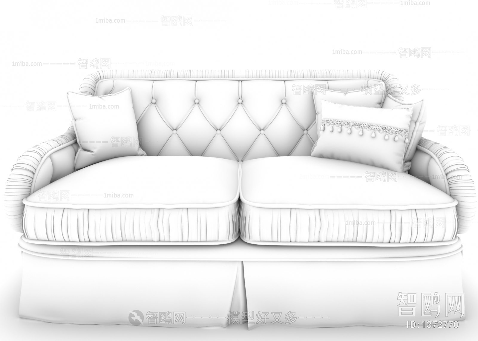 新古典美式双人沙发