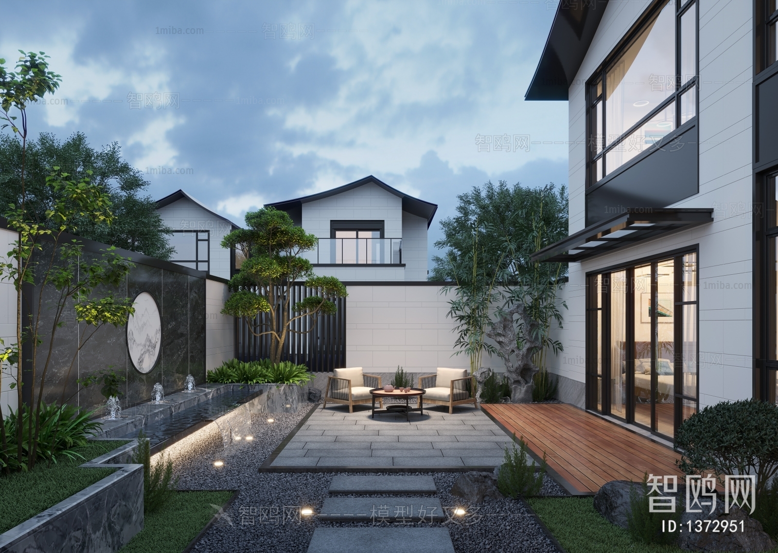 New Chinese Style Courtyard/landscape