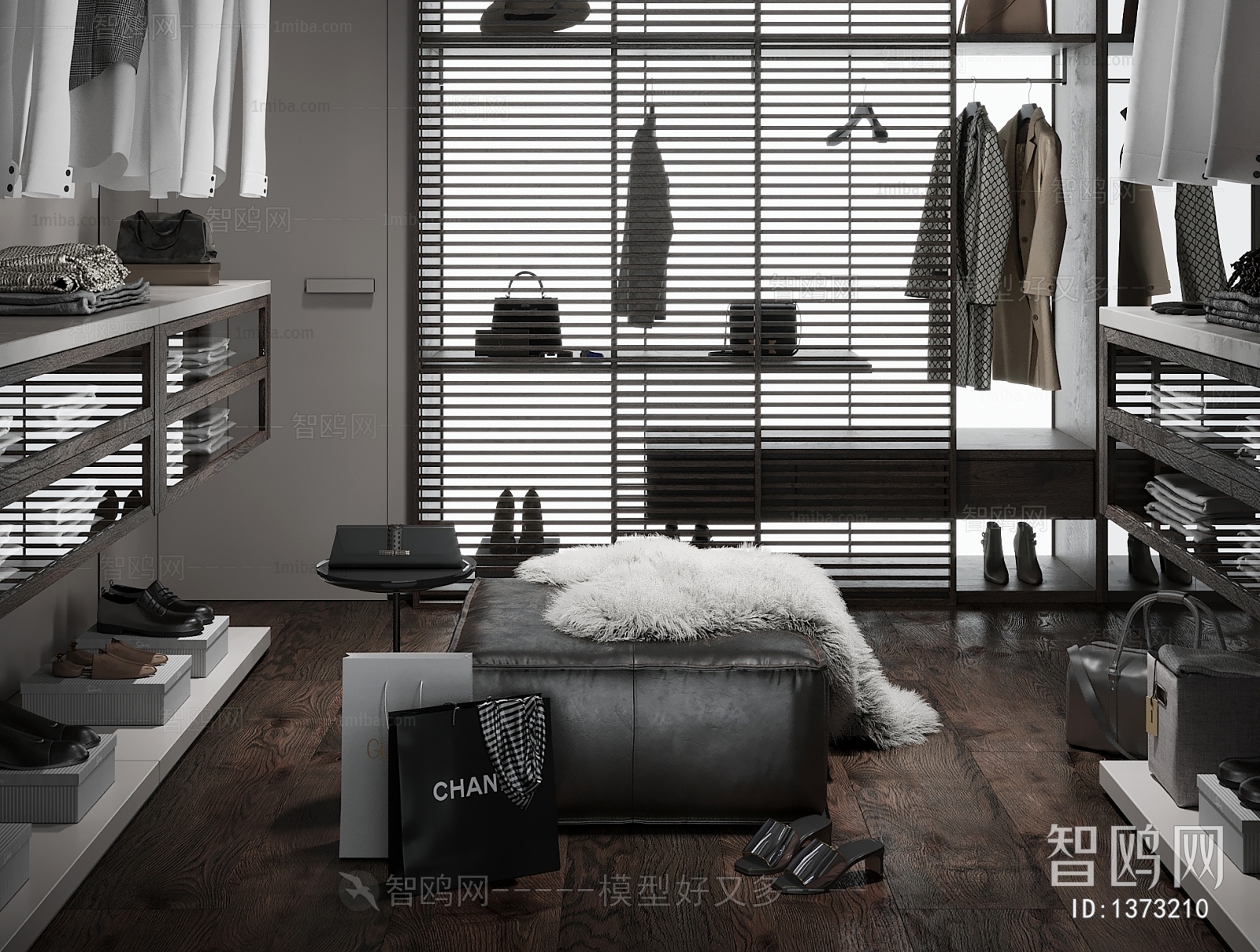 Modern Clothes Storage Area