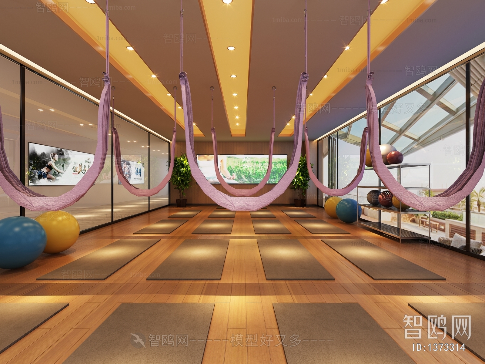 Modern Yoga Room