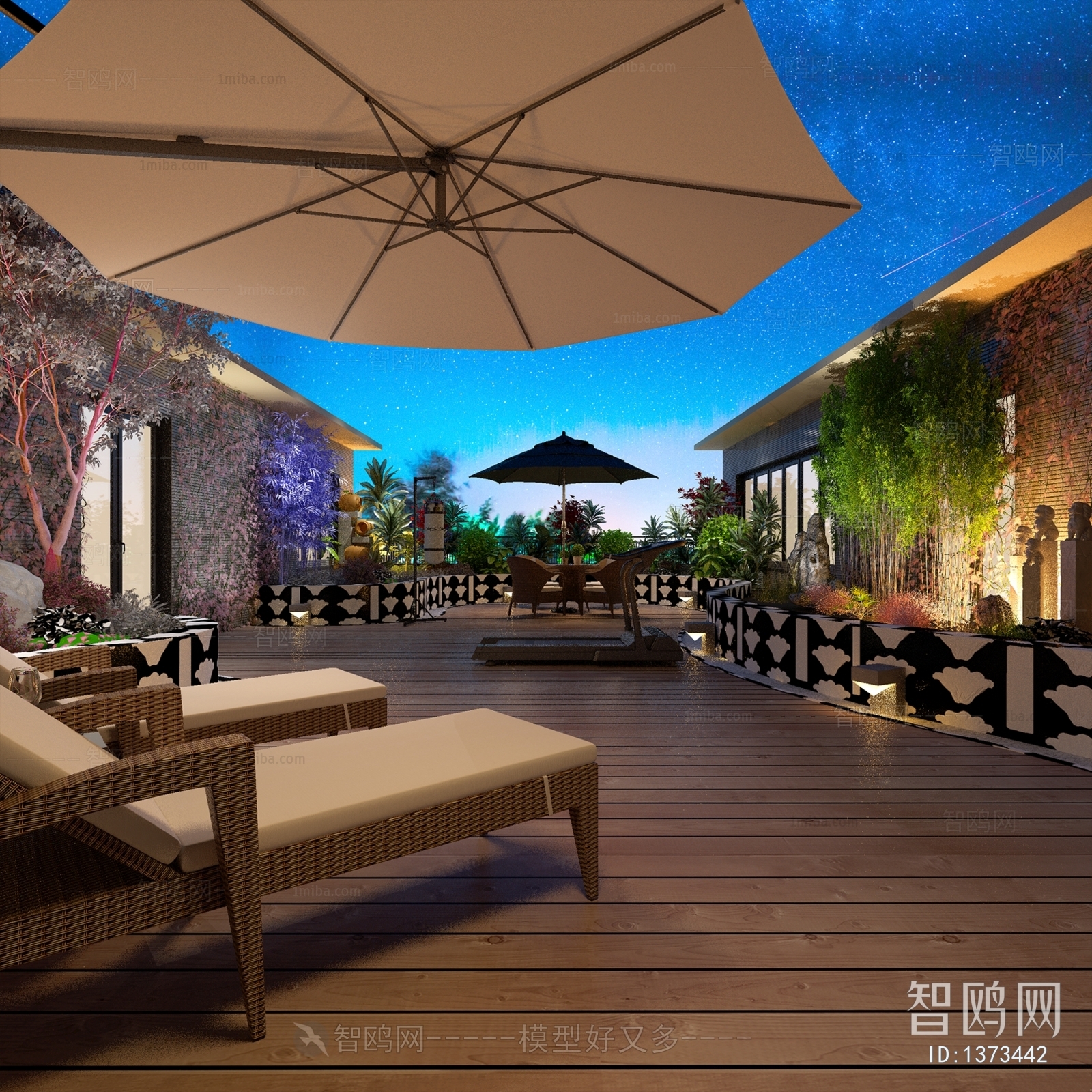 New Chinese Style Courtyard/landscape