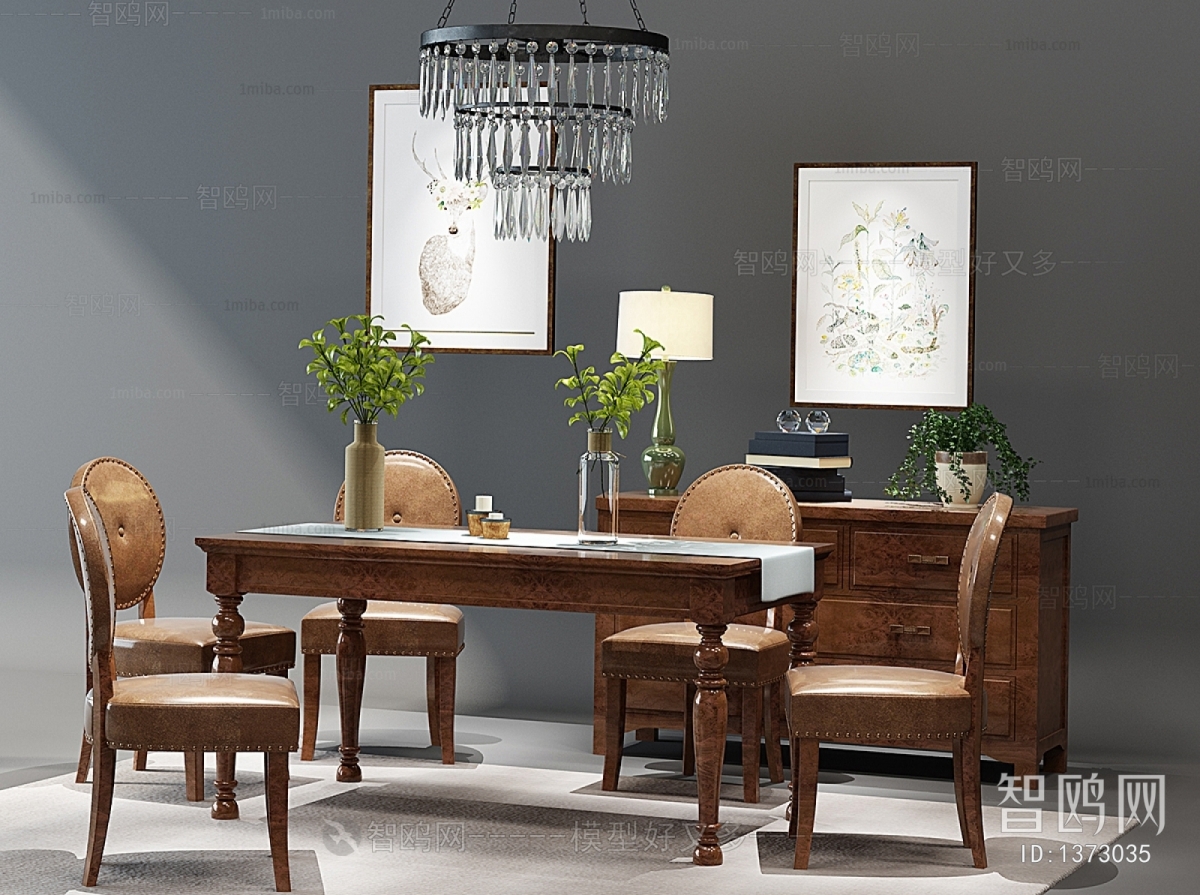 American Style Dining Table And Chairs