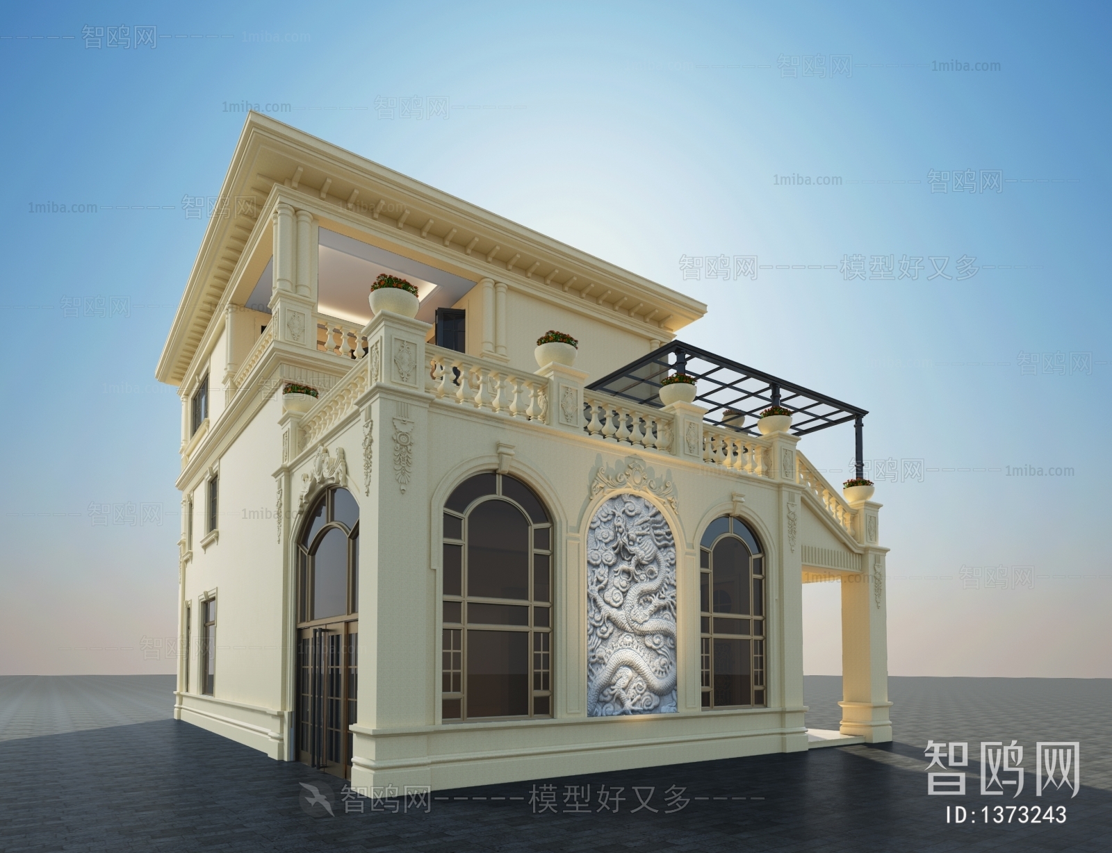 European Style Classical Style Villa Appearance