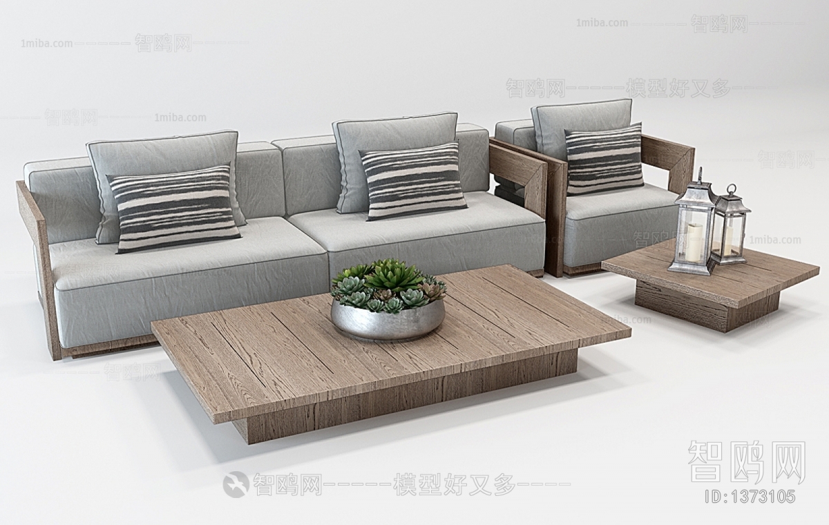 New Chinese Style Sofa Combination