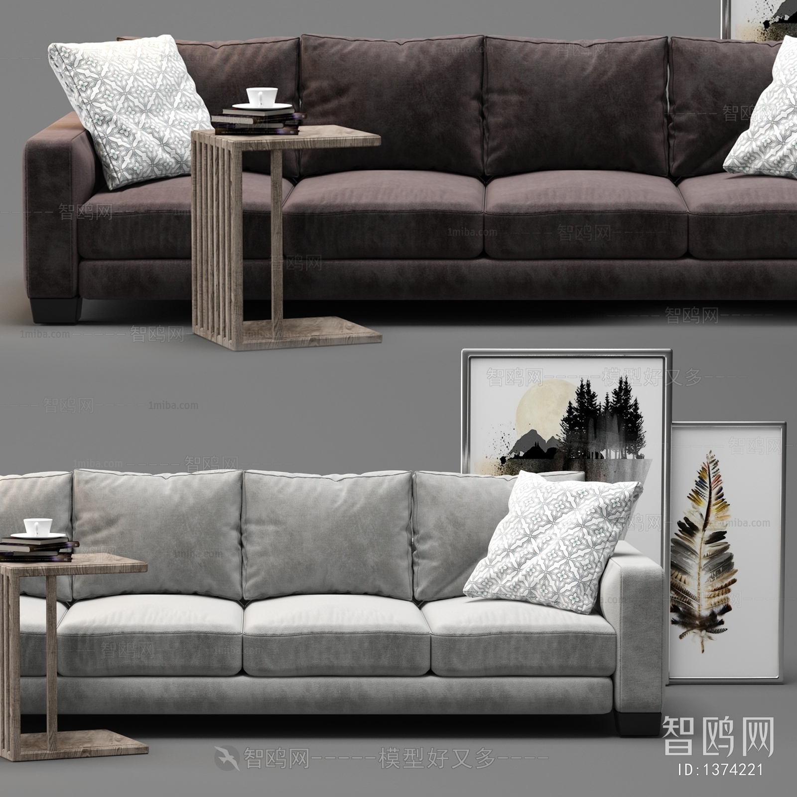 Modern Three-seat Sofa