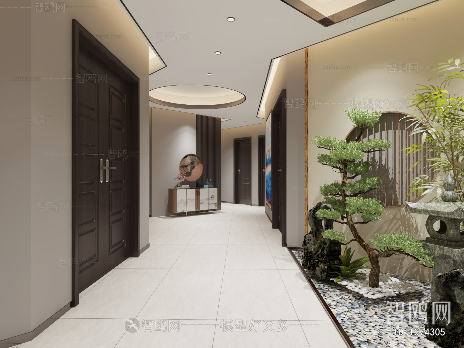 New Chinese Style Hallway