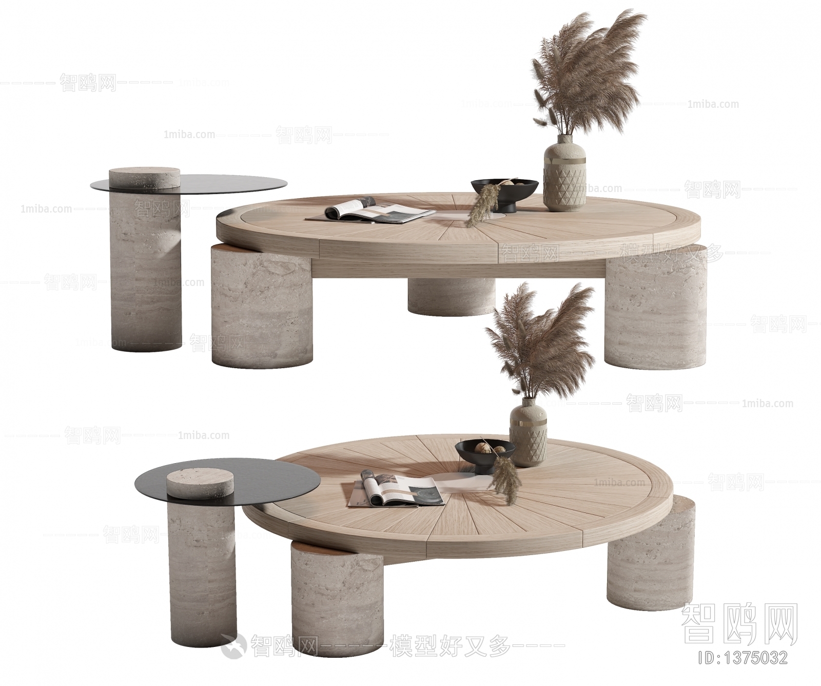 Wabi-sabi Style Coffee Table