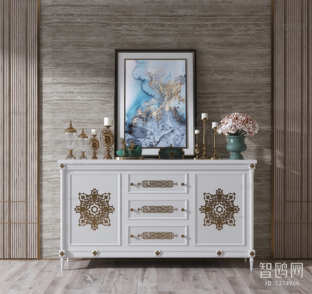 European Style Side Cabinet/Entrance Cabinet