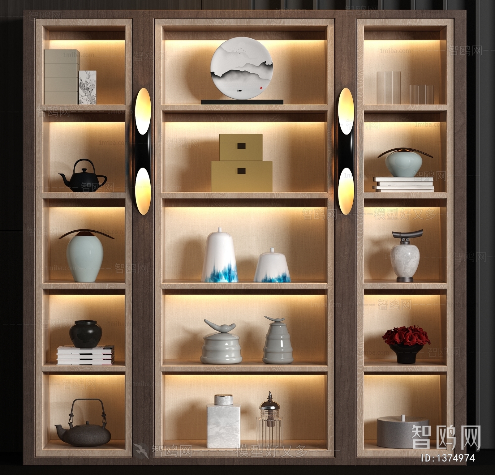 New Chinese Style Decorative Cabinet