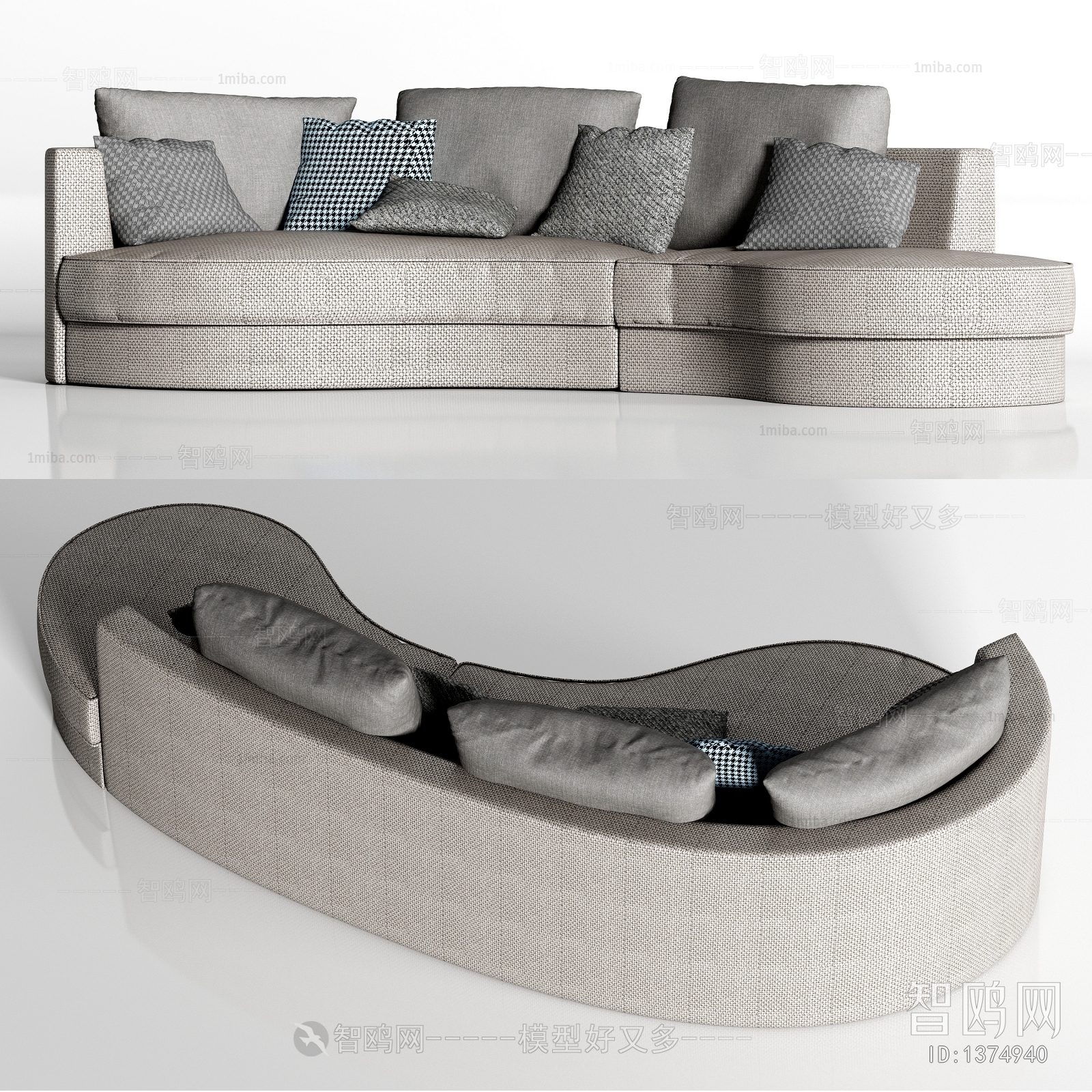 Modern Curved Sofa