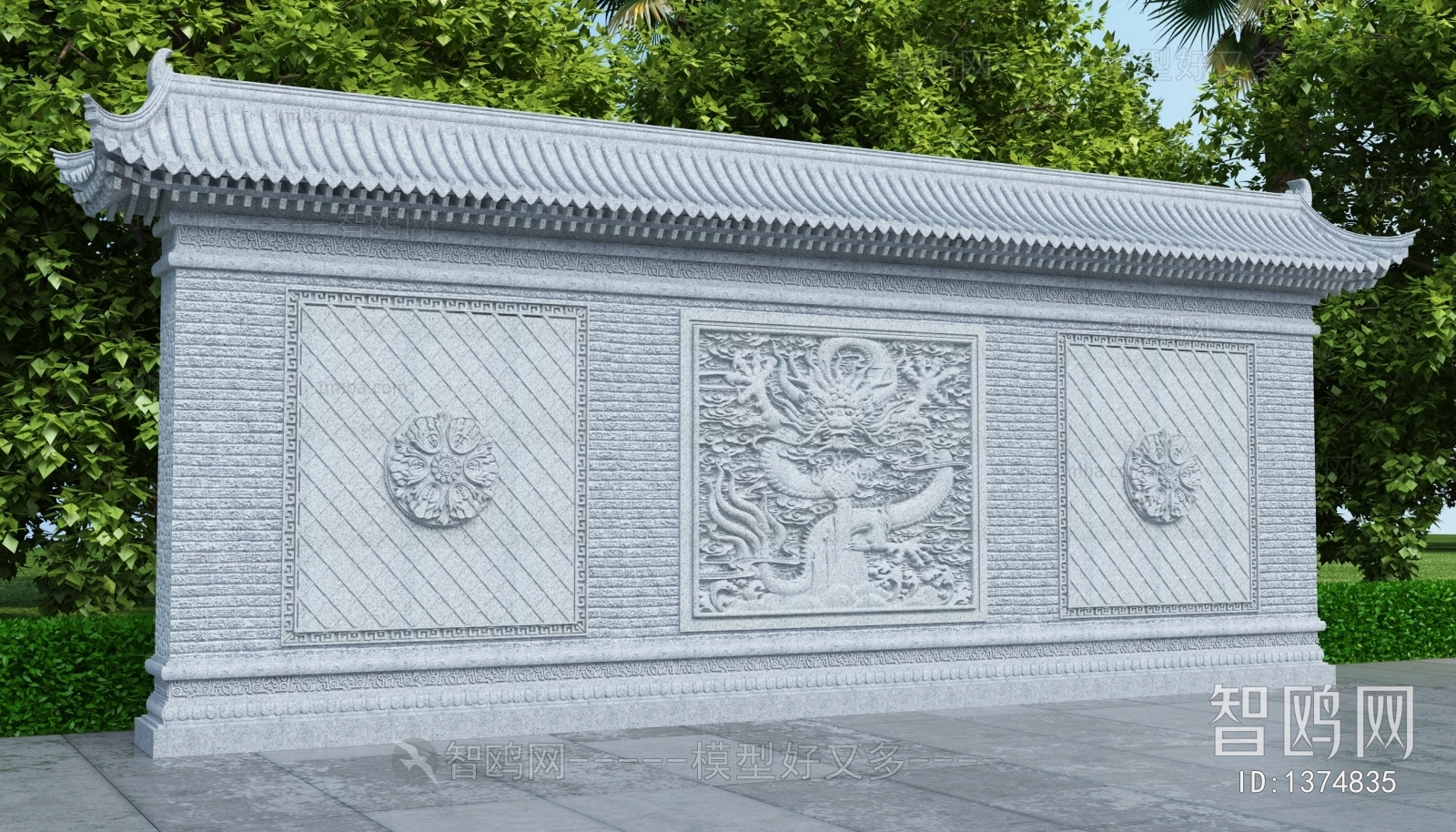 Chinese Style Building Component