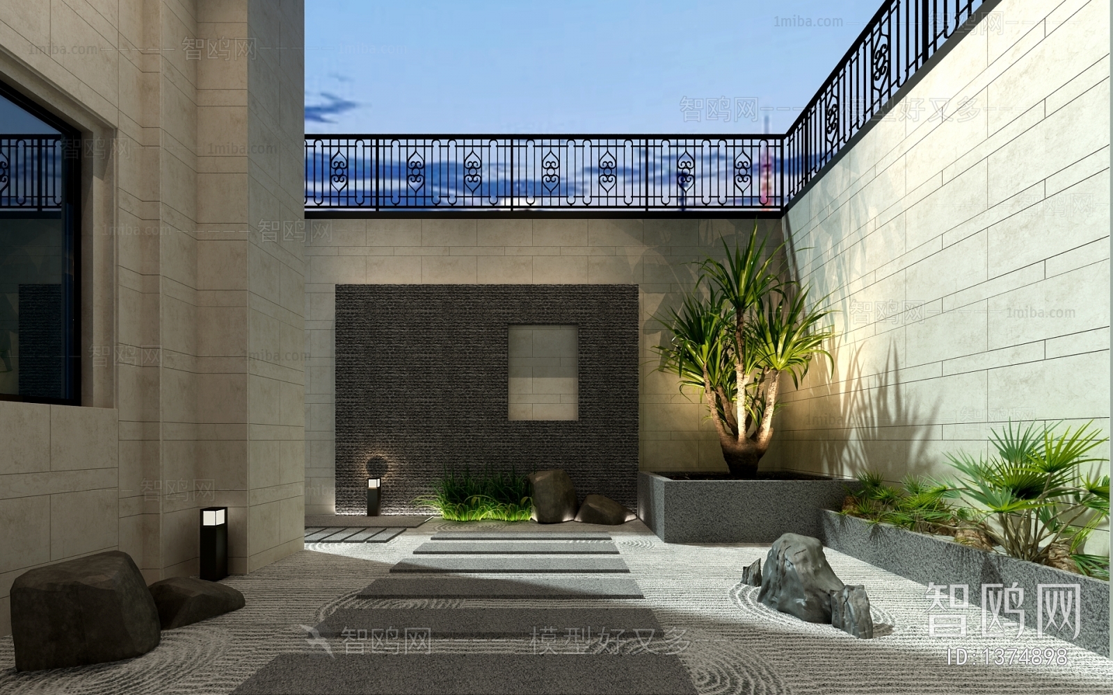 New Chinese Style Courtyard/landscape