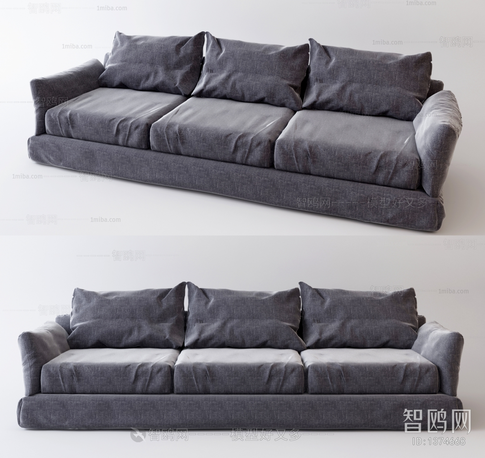 Modern Three-seat Sofa