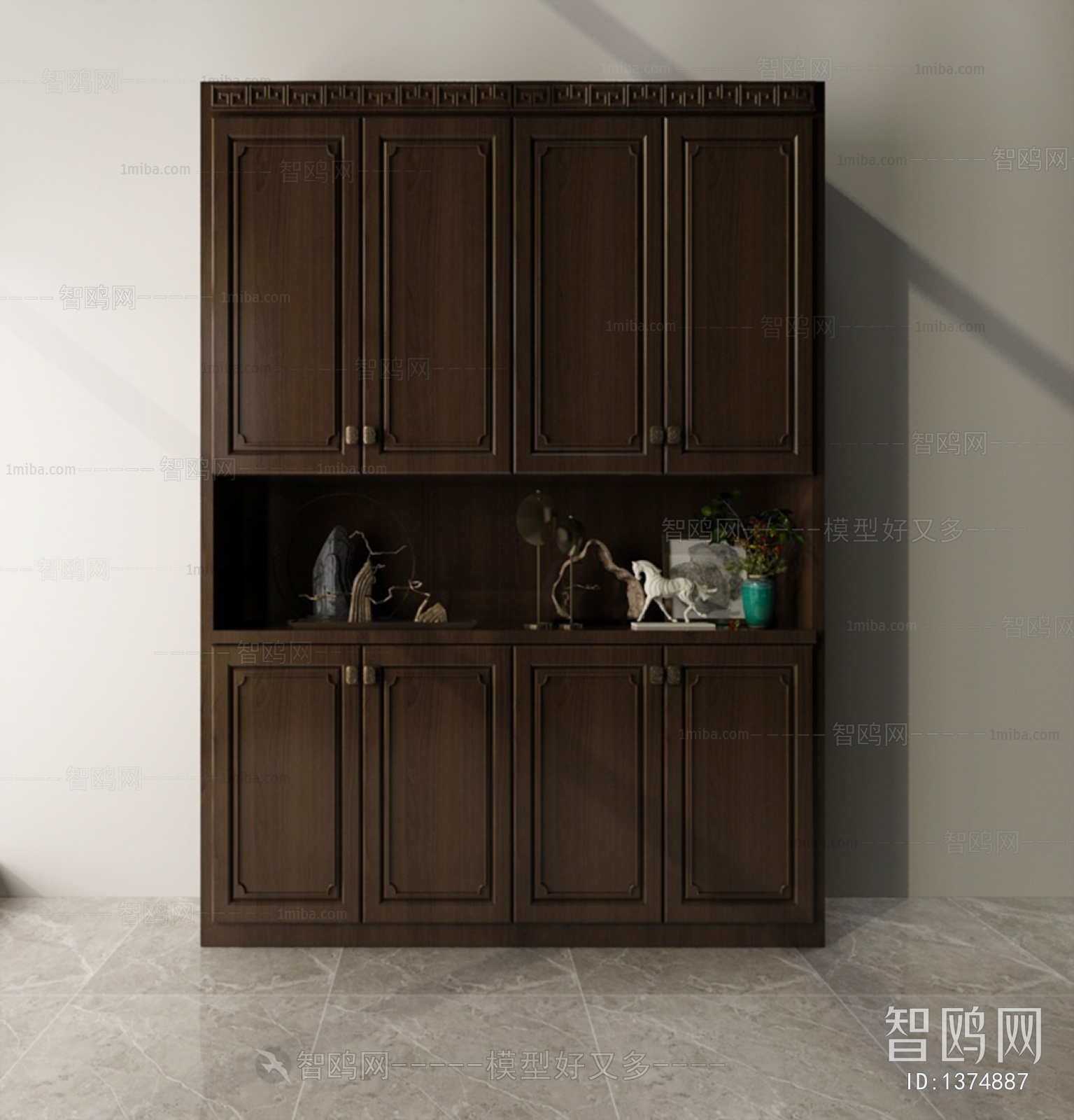 New Chinese Style Shoe Cabinet