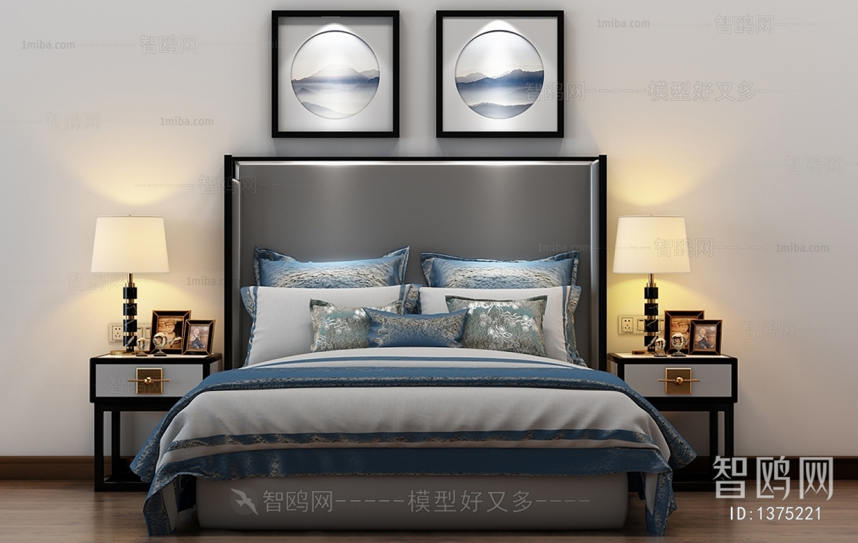 New Chinese Style Double Bed