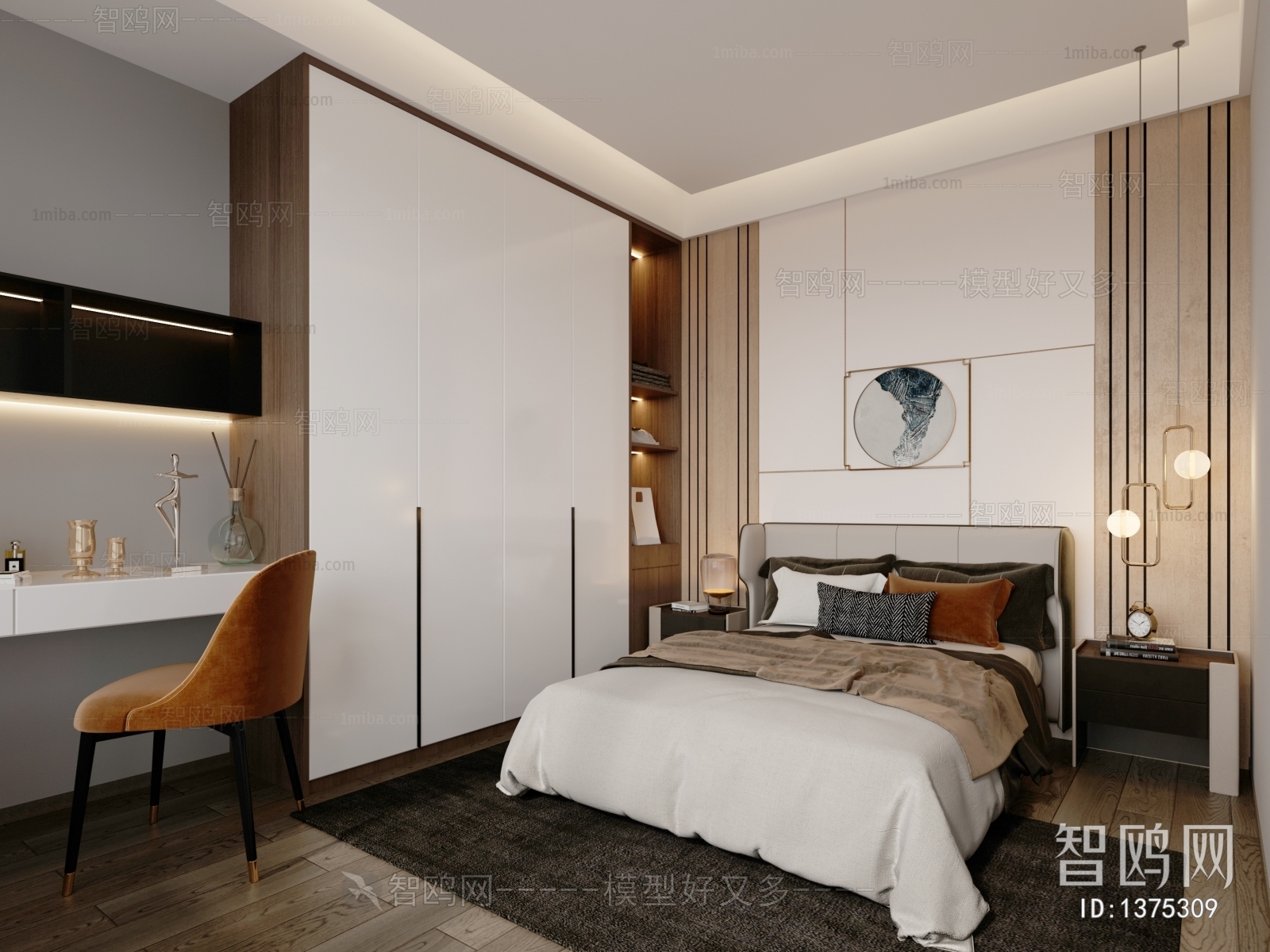 New Chinese Style Bedroom