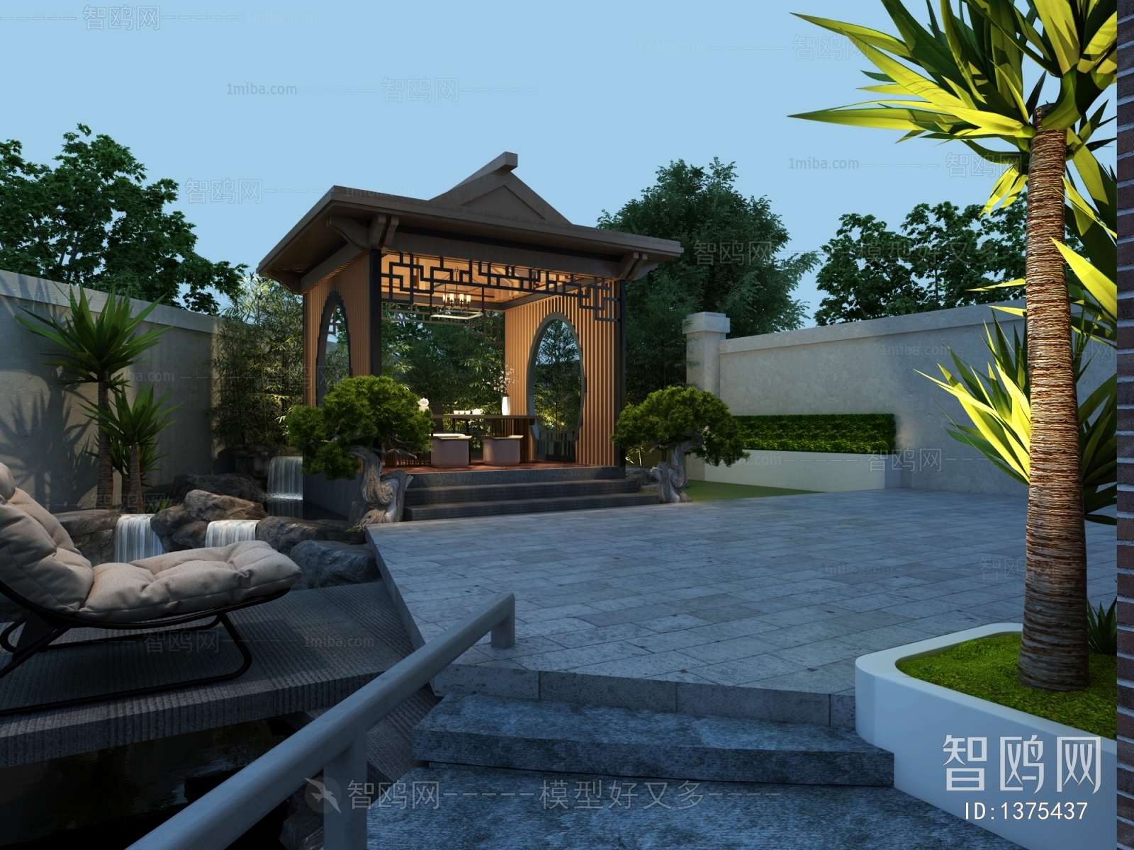 New Chinese Style Courtyard/landscape