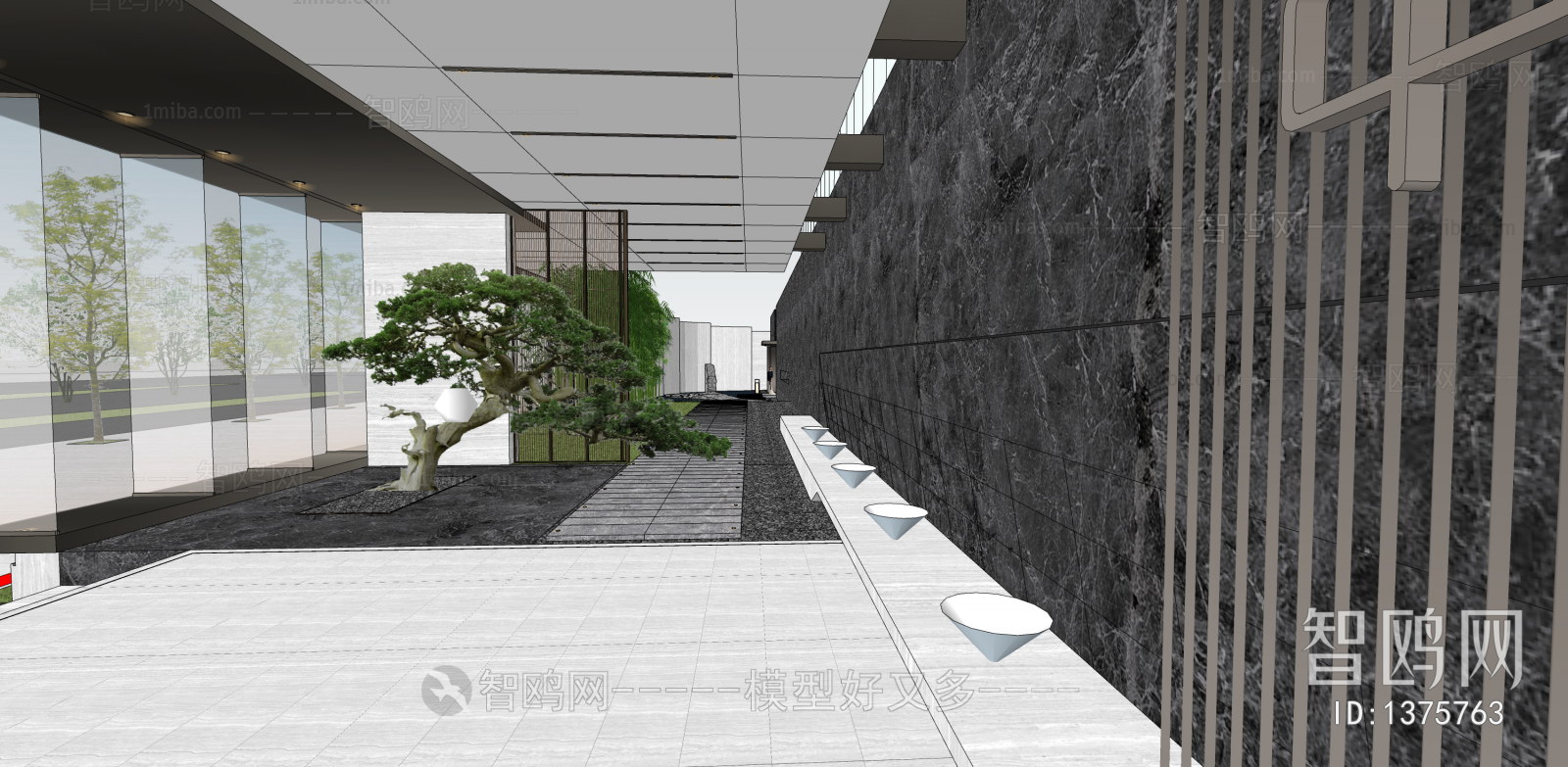 New Chinese Style Courtyard/landscape