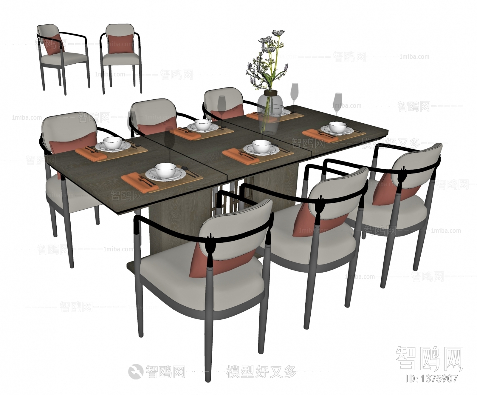 New Chinese Style Dining Table And Chairs