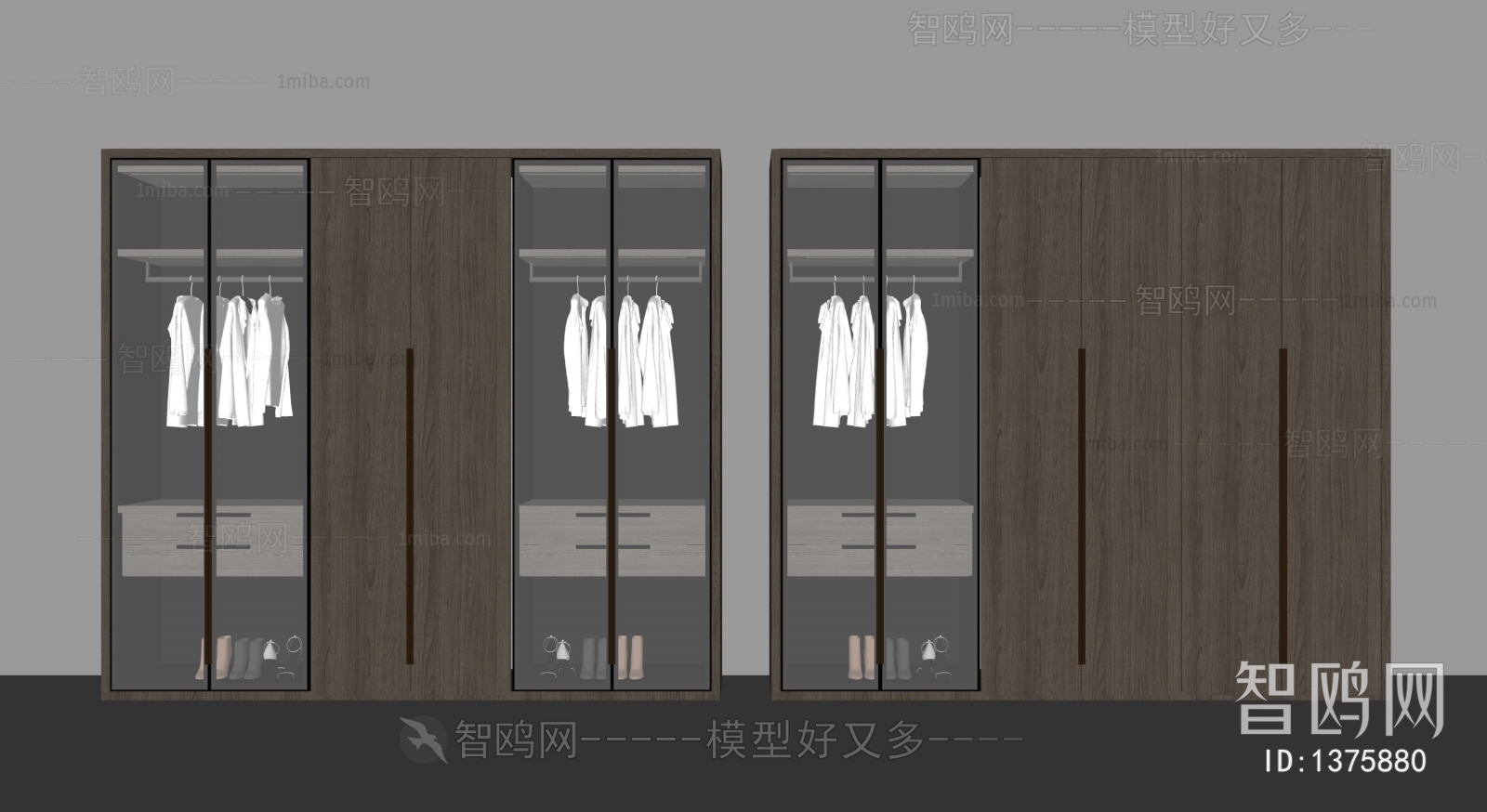 新中式衣柜组合